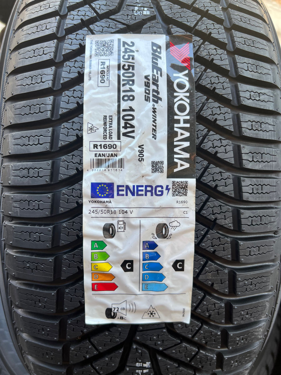 245/50 R18 Yokohama BluEarth Winter V905/ Доставка, livrare toata Moldova 2024 foto 1