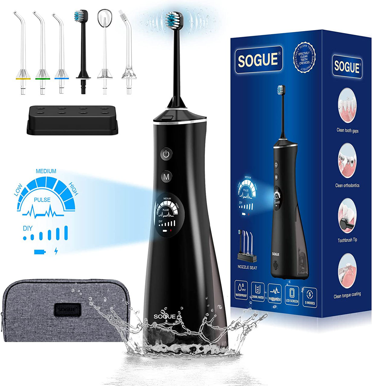 Flosser Cu Perie De Dinti 2 In 1 Nou irigator irrigator floser foto 0