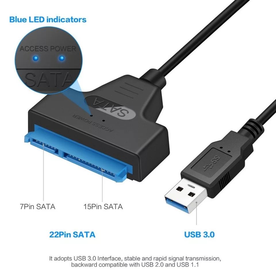 Переходник USB 3.0 к SATA III 2.5/3.5""Ssd/Hdd-140 -300 lei foto 12