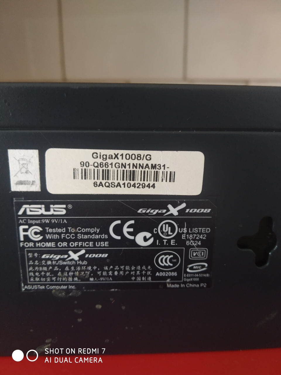 Свитч 8 портовый Asus GigaX 1008/G - 40 лей. foto 6