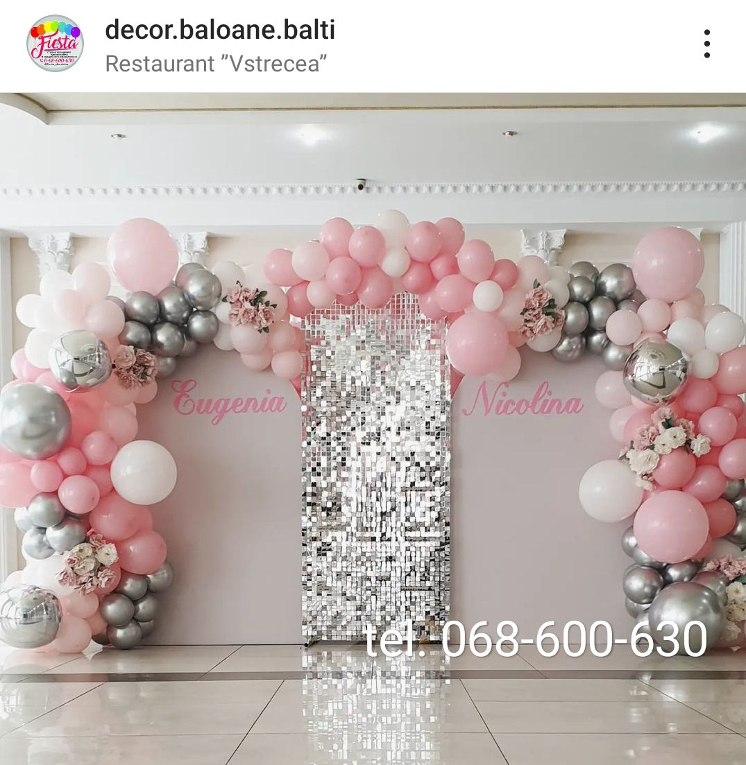 Фотозона декор торжевств baloane cu heliu balti decor din baloane fotopanou шары с гелием бельцы foto 7