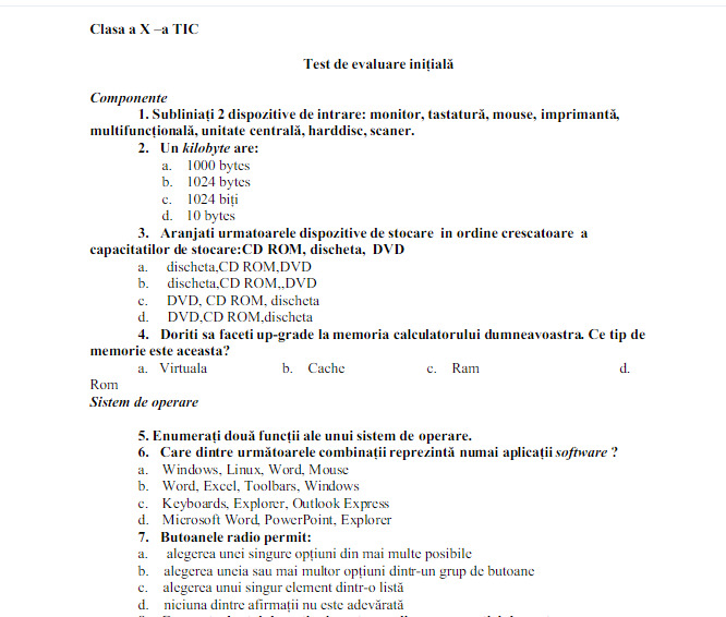 Fac lucrari/evaluari/teste la TIC/Informatica (Word/Excel/Powerpoint/Access) foto 5