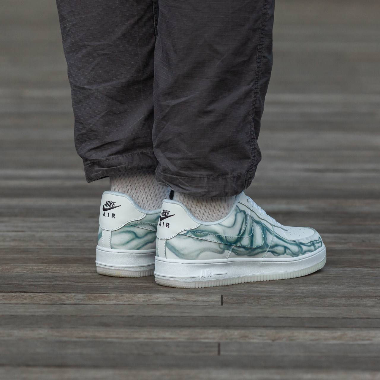 Nike Air Force 1 Low Skeleton White foto 9