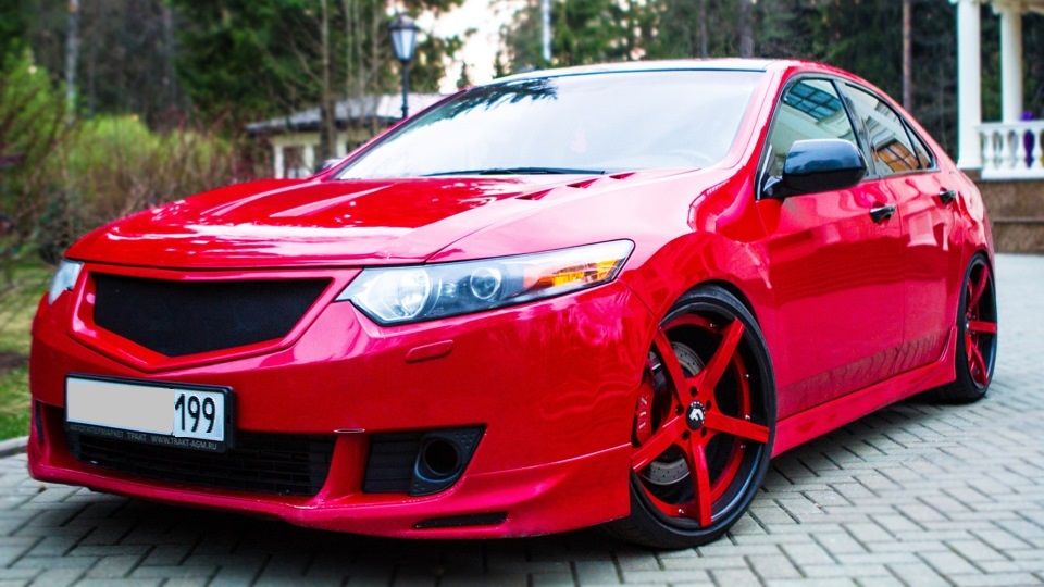 Аккорд розовый. Honda Accord 2008 обвес. Honda Accord 2008 Red Tuning. Honda Accord Type s в обвесе. Honda Accord cr8.