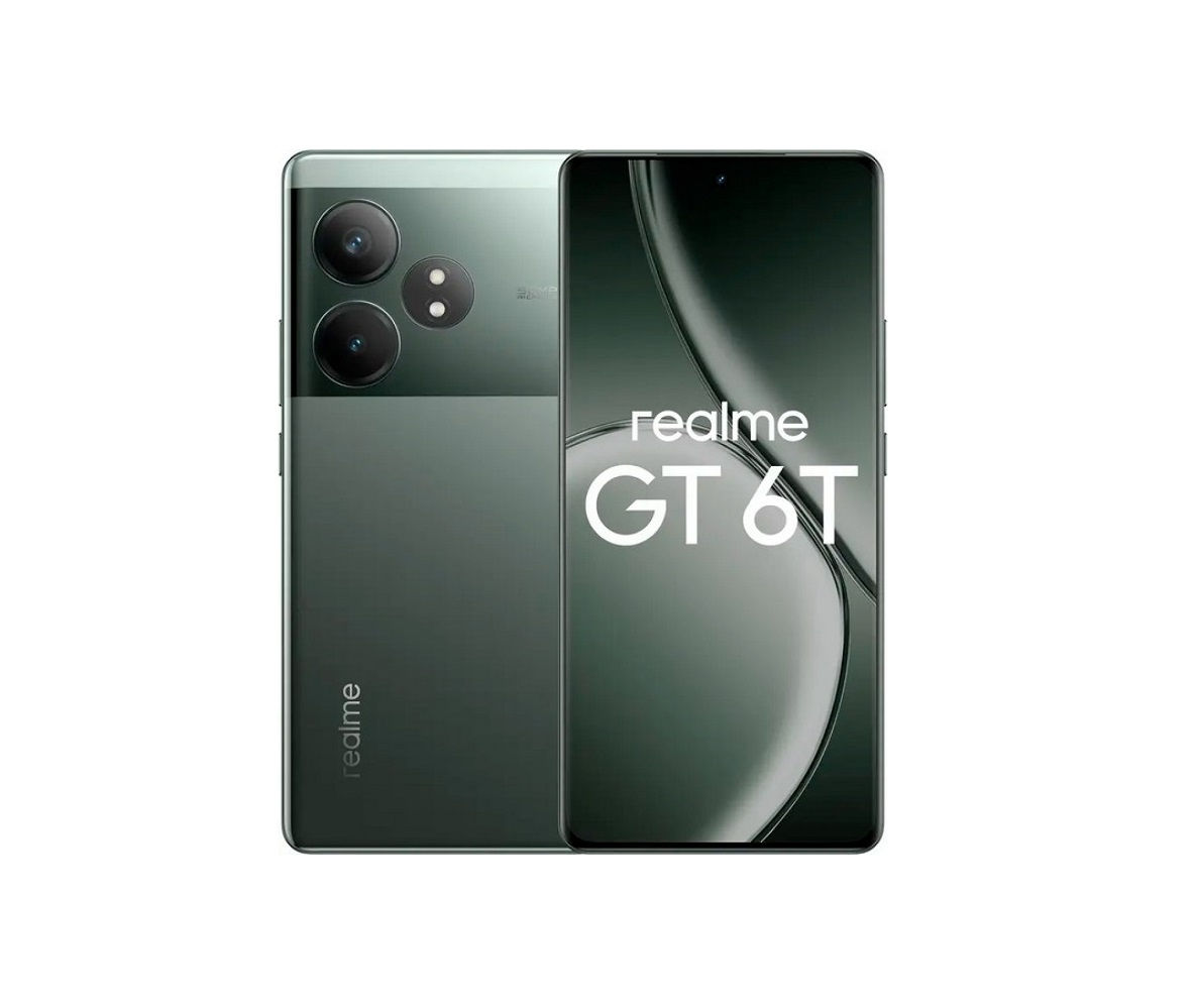 Realme GT 6T 5G 8/256Gb Razor Green - всего 6999 леев! foto 0