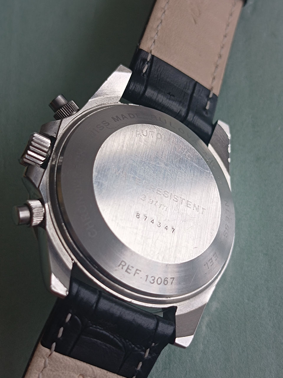 bulova chronograph automatic valjoux 7750 ref..13067 foto 5