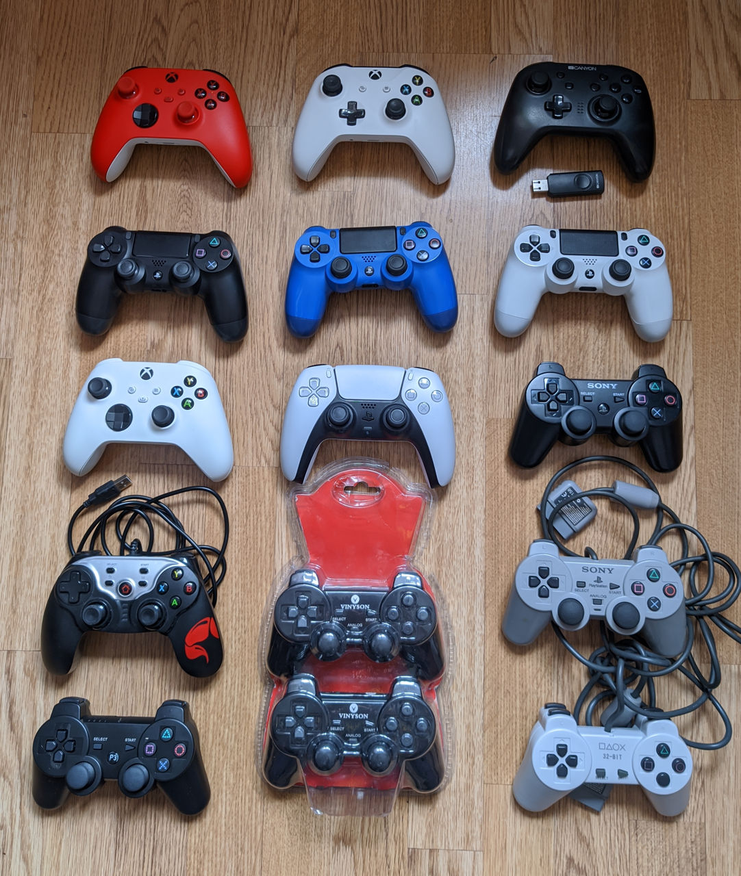 Controler PS1 - PS2 - PS3 - PS4 - PS5 - PC - Xbox One - series S,X - Buuz  PS2