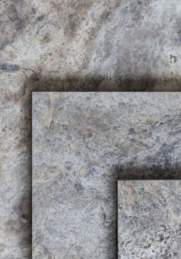 Travertin gri Silver Gray – piatră naturală pentru fațadă, podea și pereți interior/exterior foto 0