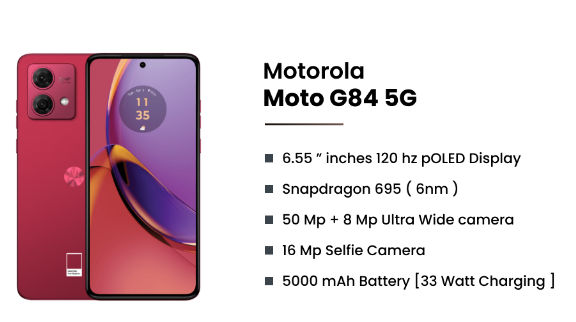 Motorola Moto G84 5g 12/256gb  Viva Magenta foto 3