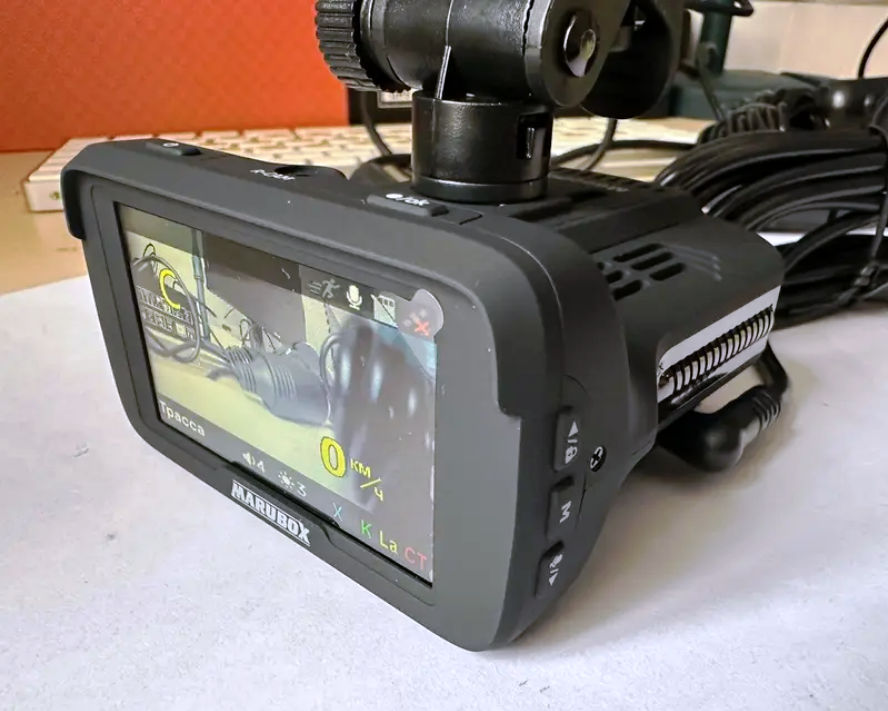 Антирадар GPS  регистратор Marubox M600 Plus + задняя камера foto 0