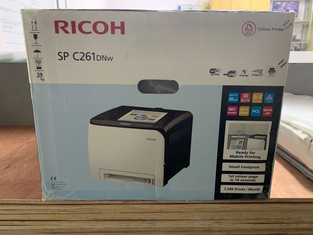 Как подключить принтер ricoh sp c261dnw по wifi