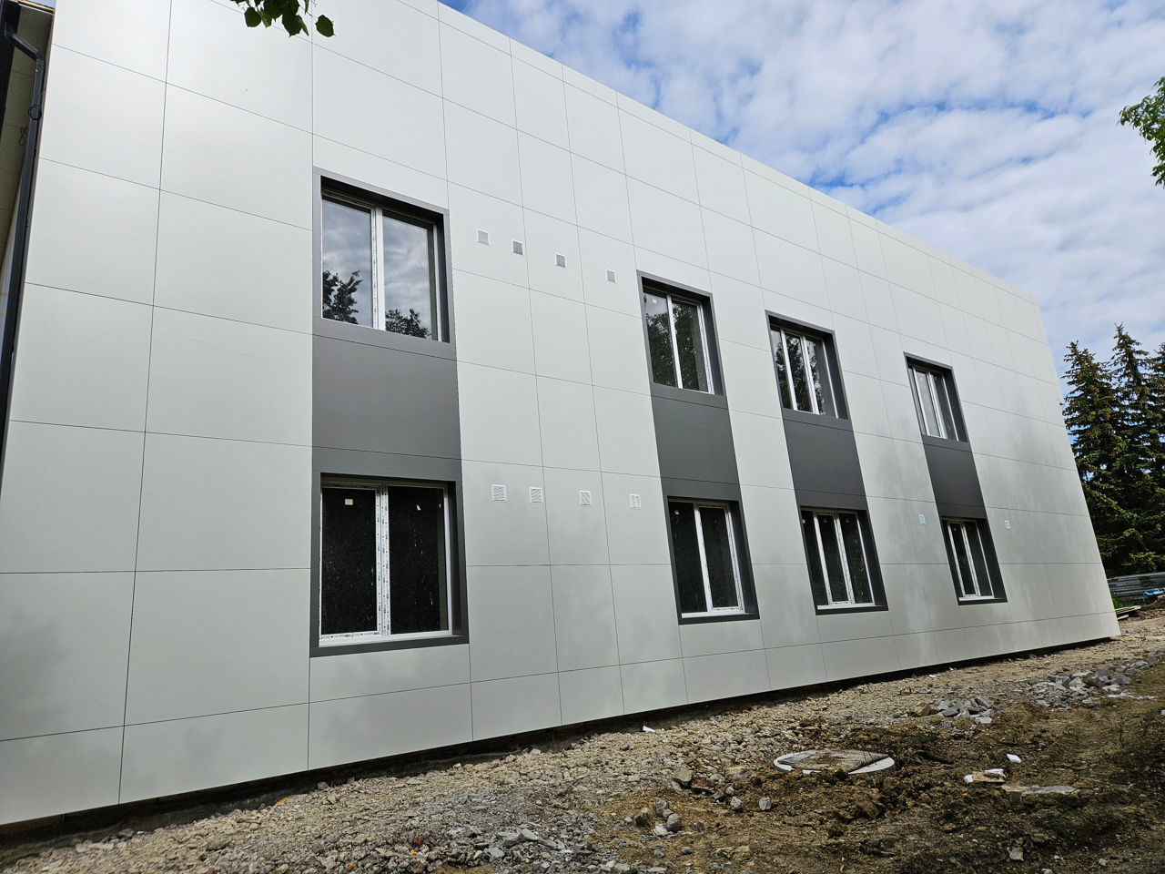 Фасады, утепление, șchele, etalbond, fasade din compozit de aluminu, etalbond, metobond foto 2