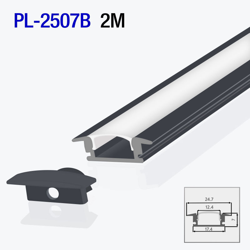 Profil din aluminiu pentru bandă LED incastrat rigips în Moldova, panlight, profil LED incastrat foto 7