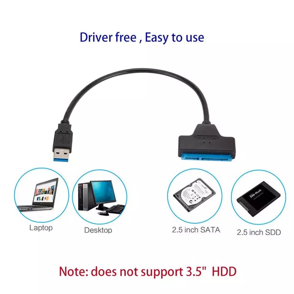 Переходник USB 3.0 к SATA III 2.5/3.5""Ssd/Hdd-140 -300 lei foto 8