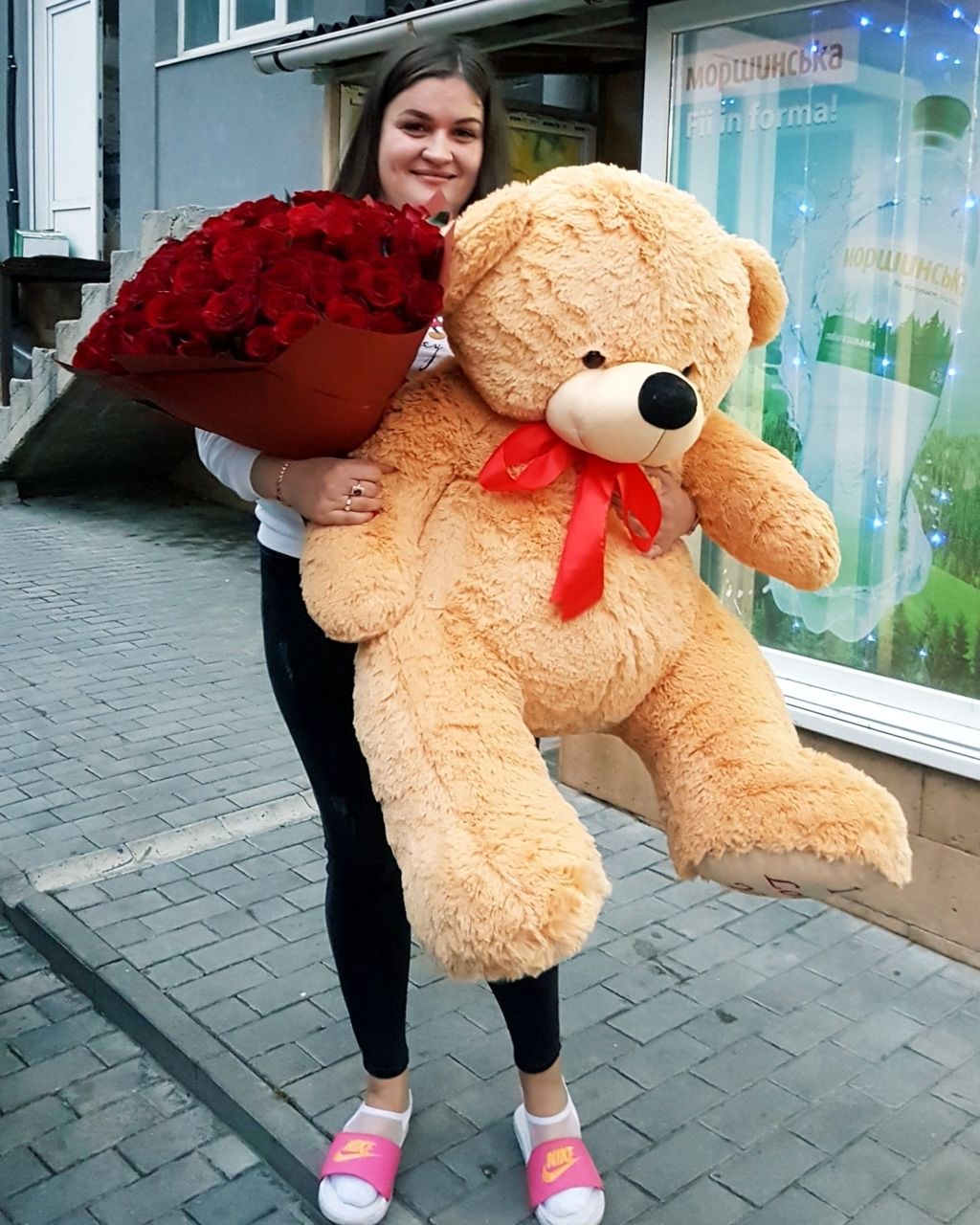 Ursuleți 130-170 cm cu I love you. Livrăm în Chișinău în 2 ore, rapid livrăm toată Moldova. foto 4