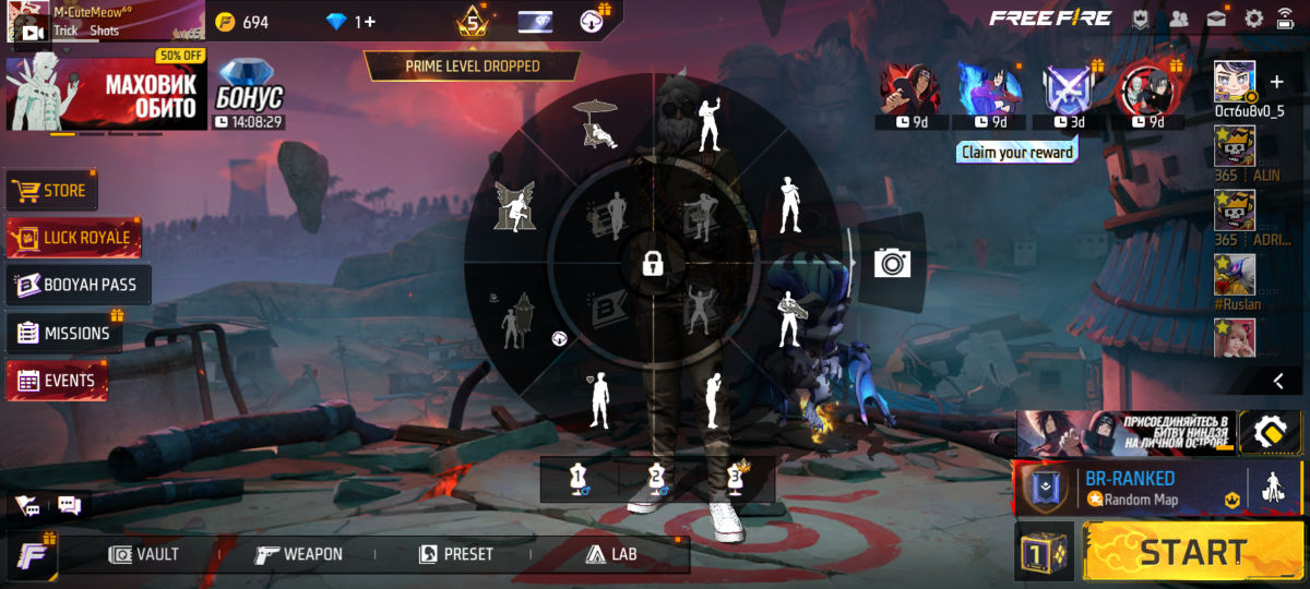 Vând cont Free fire  foto 1