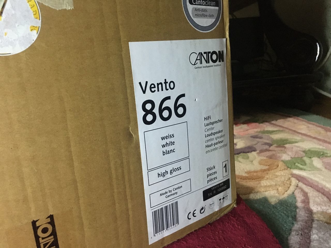 Canton Vento 866 High End-Titan Center channel Reference новый в упаковке (центральный Канал) foto 8