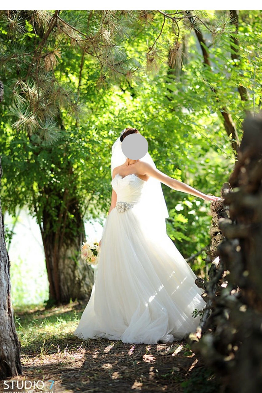 Шикарное свадебное платье pronovias, модель barbate, испания прокат, продажа foto 0