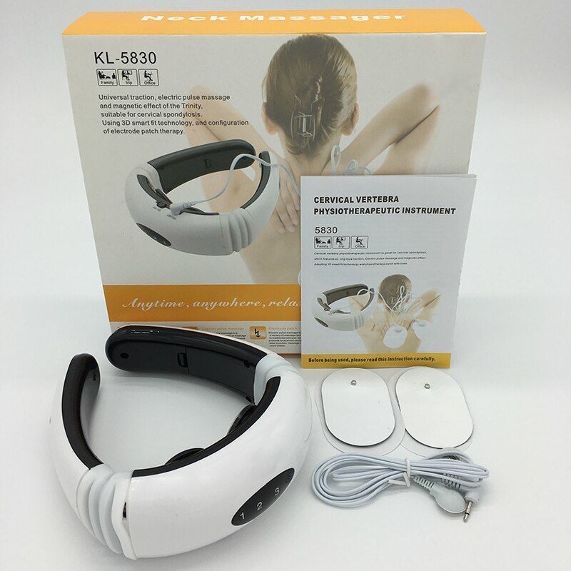 Импульсный массажер для шеи миостимулятор Neck Massager foto 2