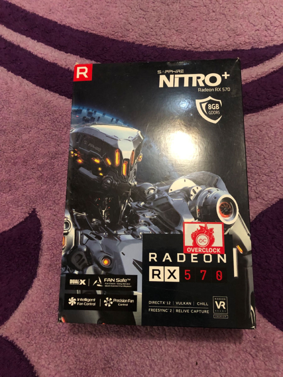 AMD Radeon RX 570 8GB + Saphire Nitro
