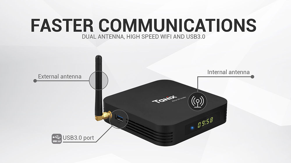    AV1 X4 Amlogic S905X4 TV Box Android 11 4G 32G Dual Wifi BT4.0 Media Player 4K 8K 100M Set фото 3