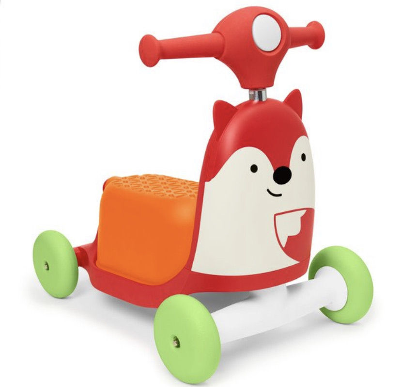 Супер самокат толокар Skip Hop Ride лиса для малышей до 20 кг!