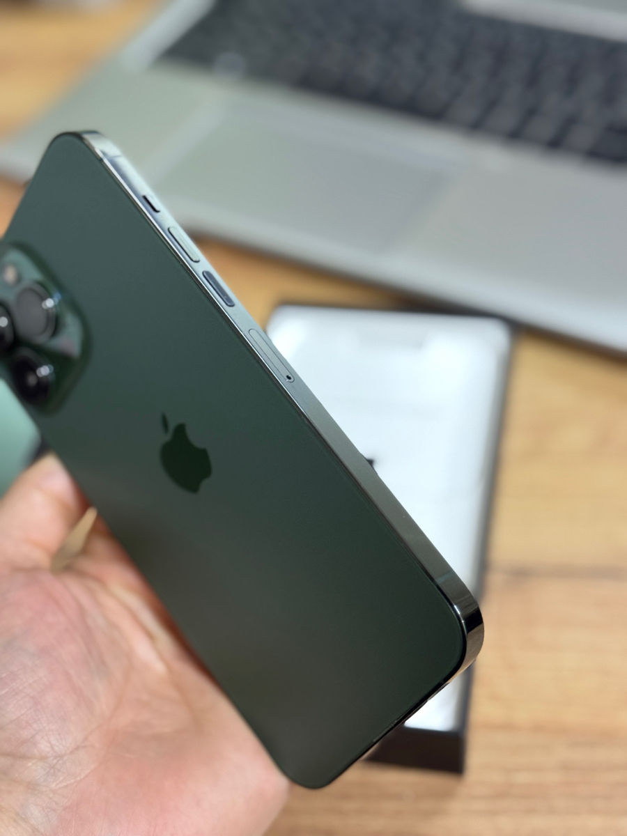 Iphone 13 Pro Max Green , stare ideala !  Tot setul + Garantie foto 2