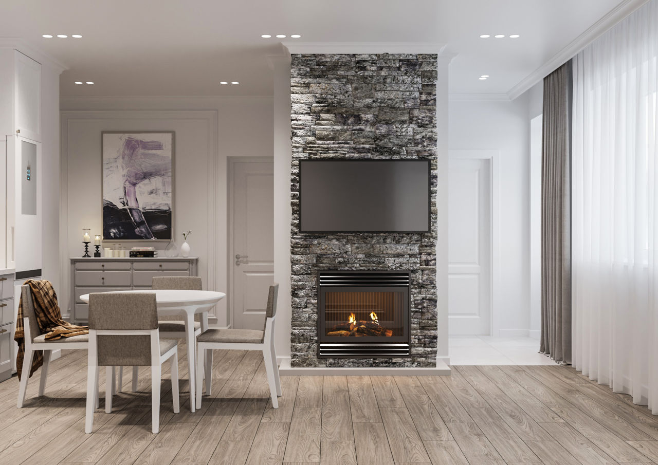 Design interior/stil neoclasic/ Parter /112m2/apartament cu 3 dormitoare/construcții/ 3D/ proiecte foto 1