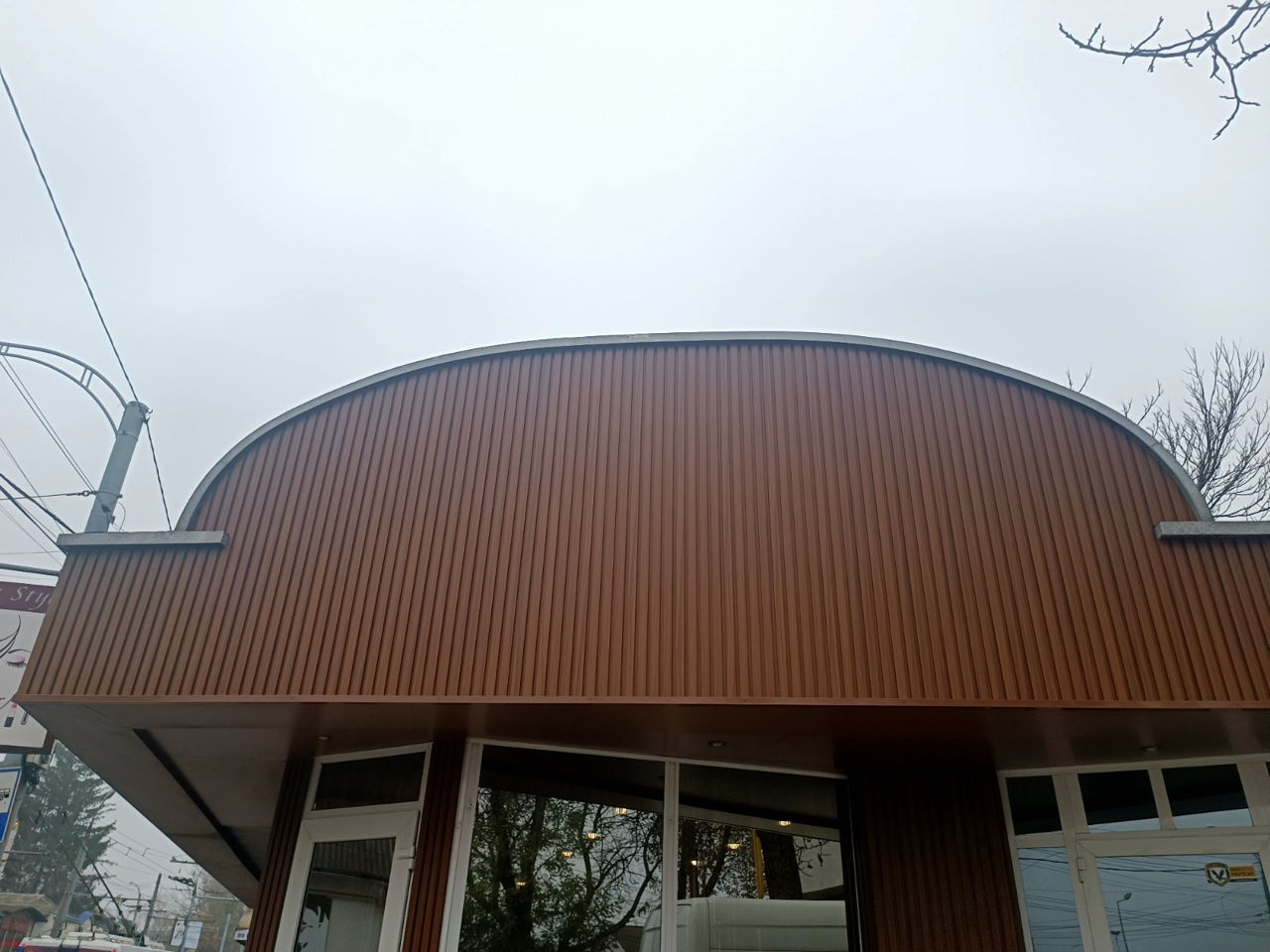Riflaje decorative din lemn plastifiat pentru decorarea pereților foto 14