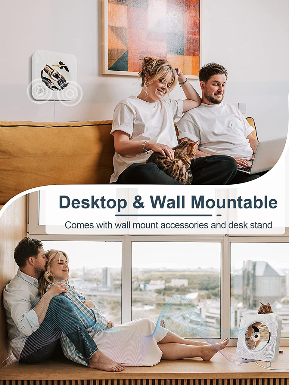 Bluetooth Speaker + FM Radio + CD Player foto 6