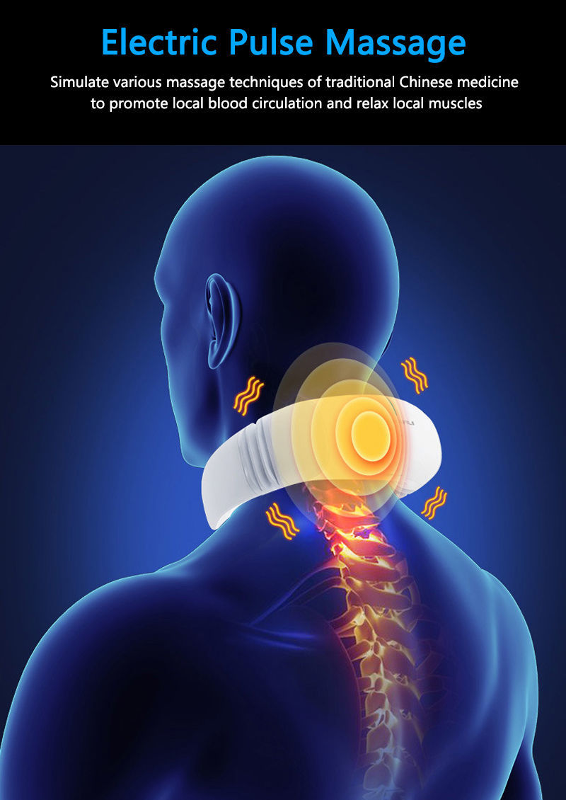 Импульсный массажер для шеи миостимулятор Neck Massager foto 3