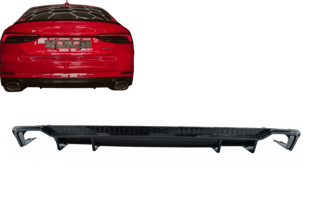 Difuzor Bara Spate compatibil cu Audi A5 F5 S-Line (2017-2019) S5 Design диффузор foto 0