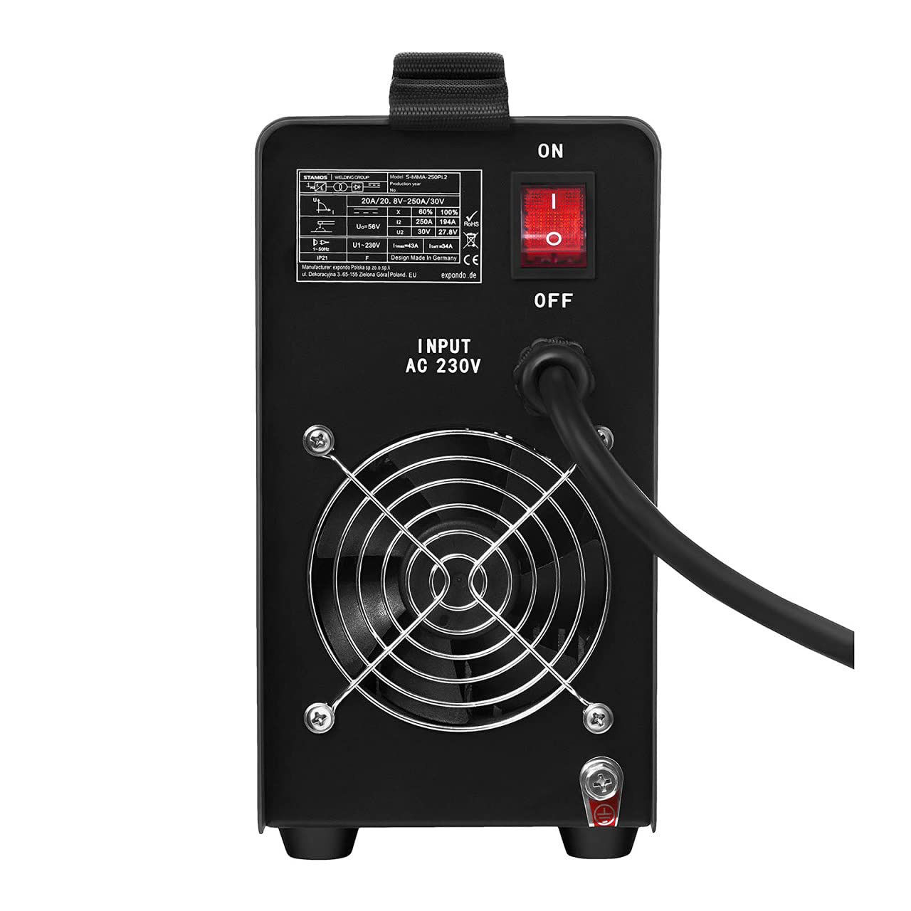 Stamos Germany S-MMA-250PI.2 Электродный сварочный аппарат Инвертор Hot ...
