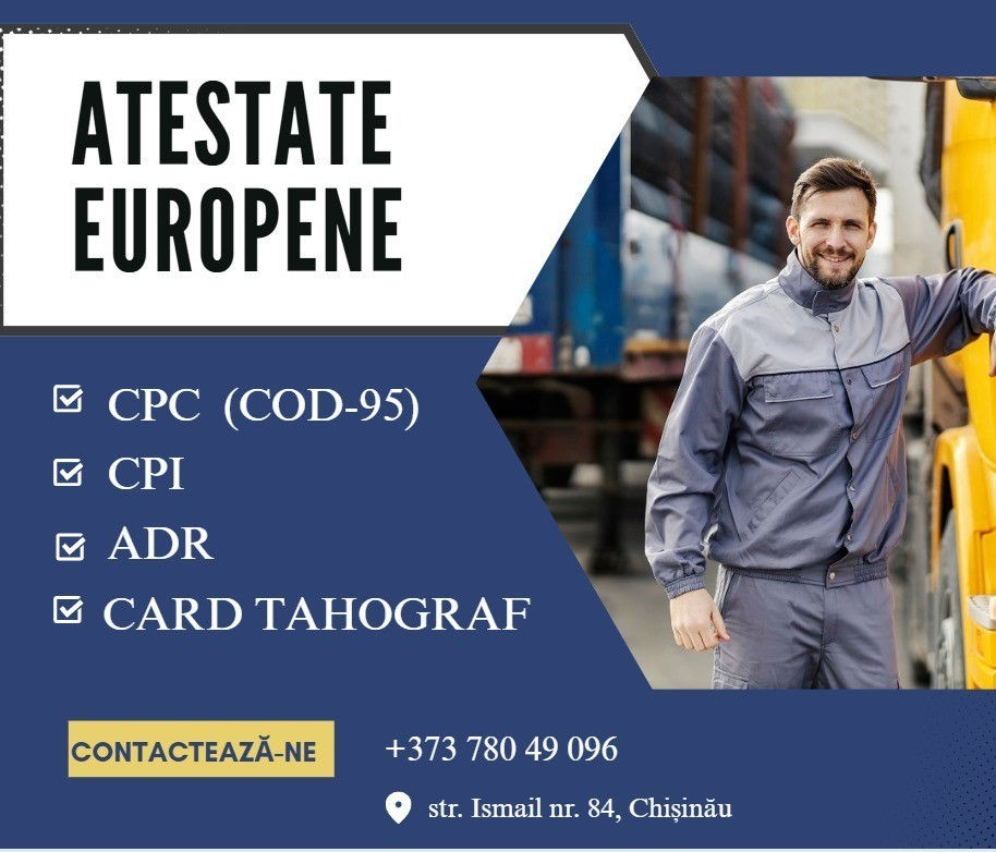 Atestate auto CPC CPI ADR, manager transport, permis de conducere , etc. foto 0