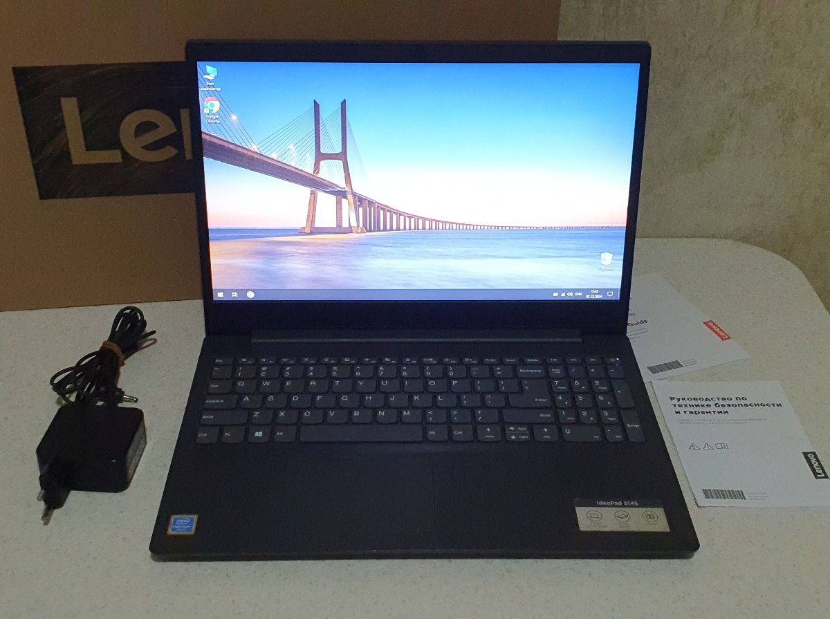 Срочно! Новый Мощный Lenovo ideapad S145. Pentium Gold 5405U 2,3GHz. 4ядра. 4gb. 500gb. 15,6d foto 2