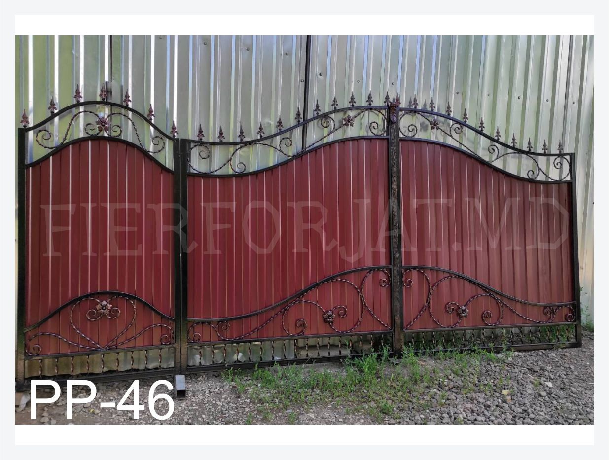 Porti , garduri, balustrade, copertine, porti din metal, porti cu profnastil, la comanda foto 5