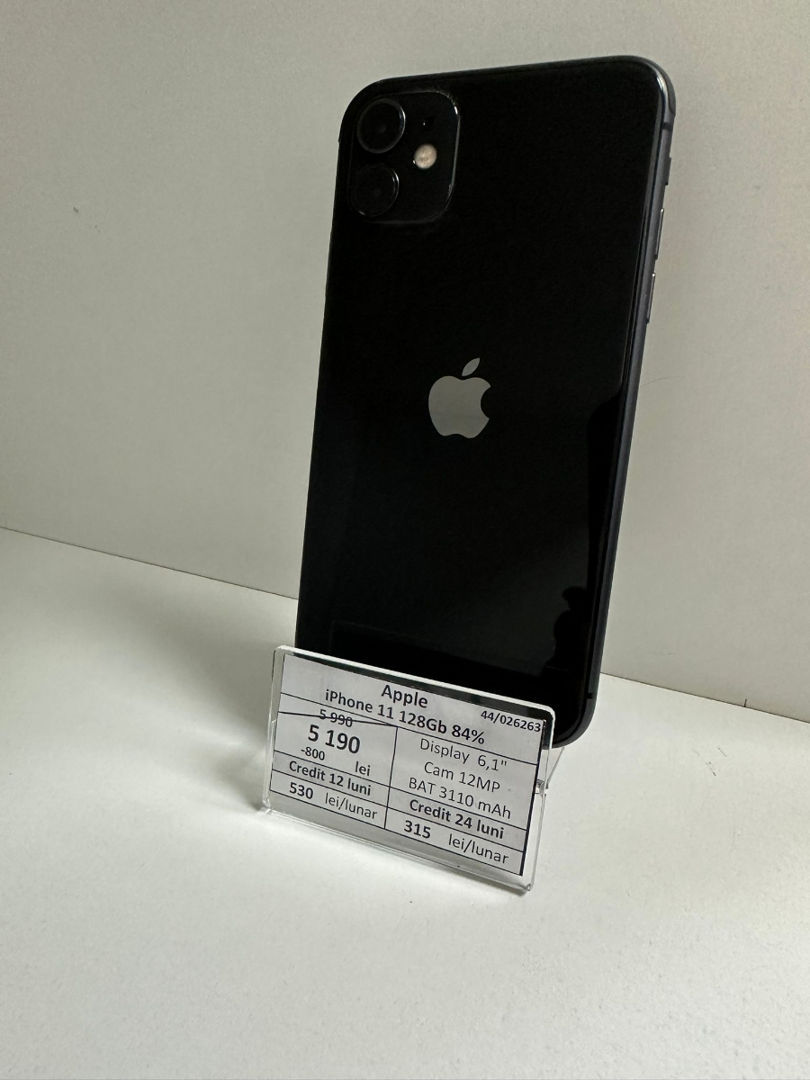 Apple Iphone 11 128gb 84%bat 5190 lei