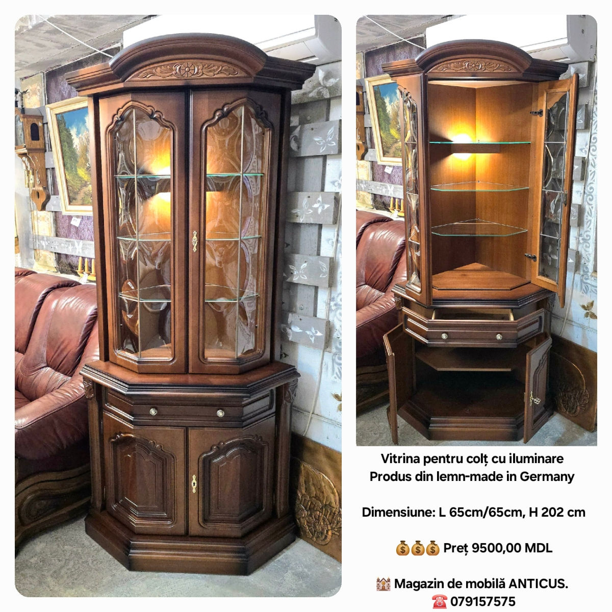 Vitrina, dulap, bufet, dresoir, comod, буфет-витрина, сервант, буфет из массива дерева , комоды фото 17