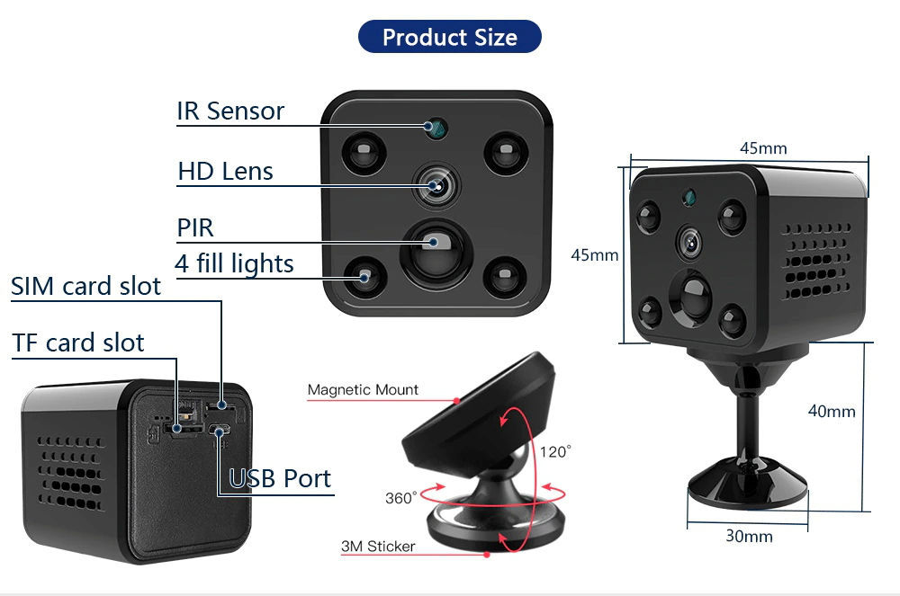 4G SIM card, mini camera. Новая! foto 2