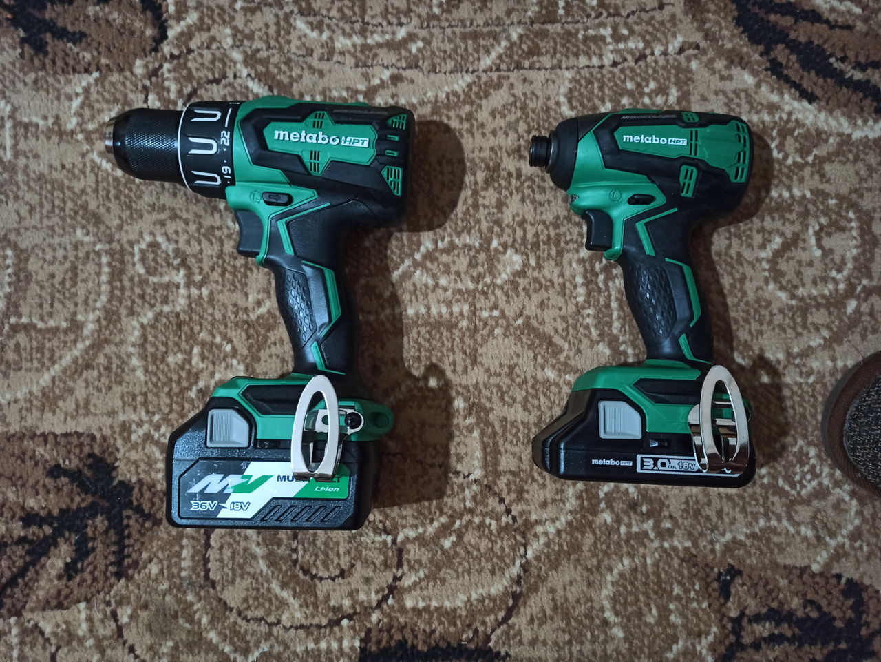 Hitachi (Hikoki) (Metabo HPT) набор шуруповерт с функцией удара и ...