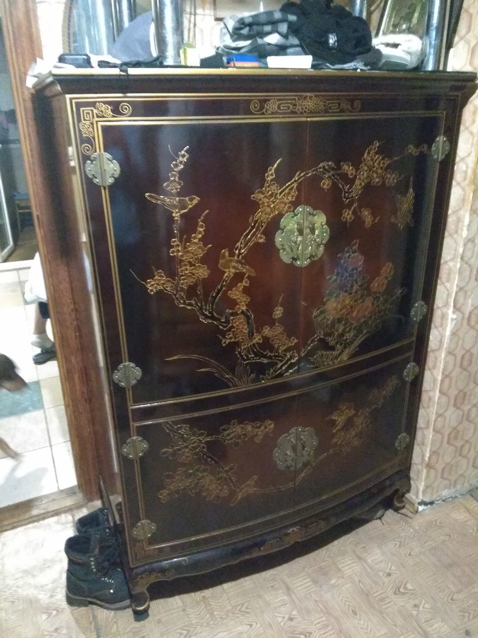 Китайский расписной комод шинуазри 146х106х56 см.