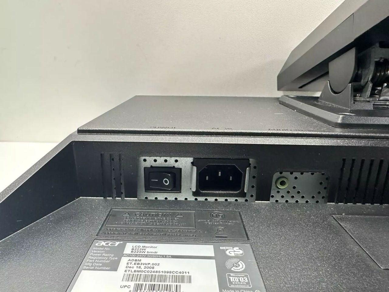 23" Acer B223wv 1680x1050 Lcd Monitor foto 1