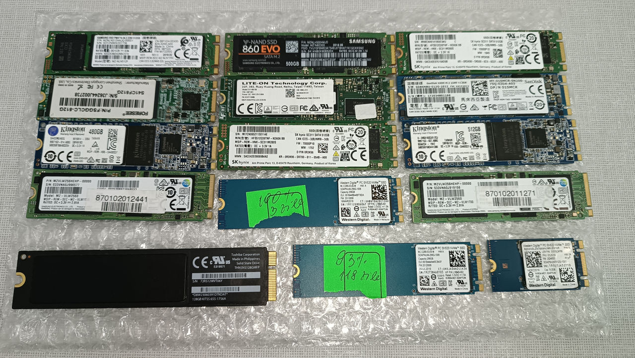 Ssd M2/NVME/MSata/Apple SSD 128 gb, 256 gb, 512 gb foto 1