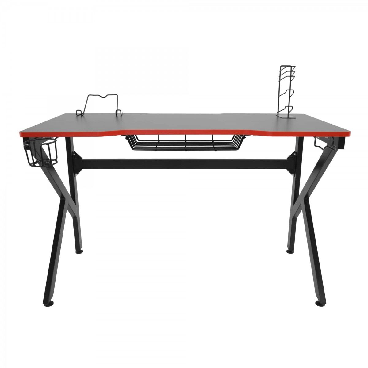 Masă Gaming E-Game (120x60x75H cm). Picioare Metalice. Blat imitație Carbon. Livrare gratuită. foto 2