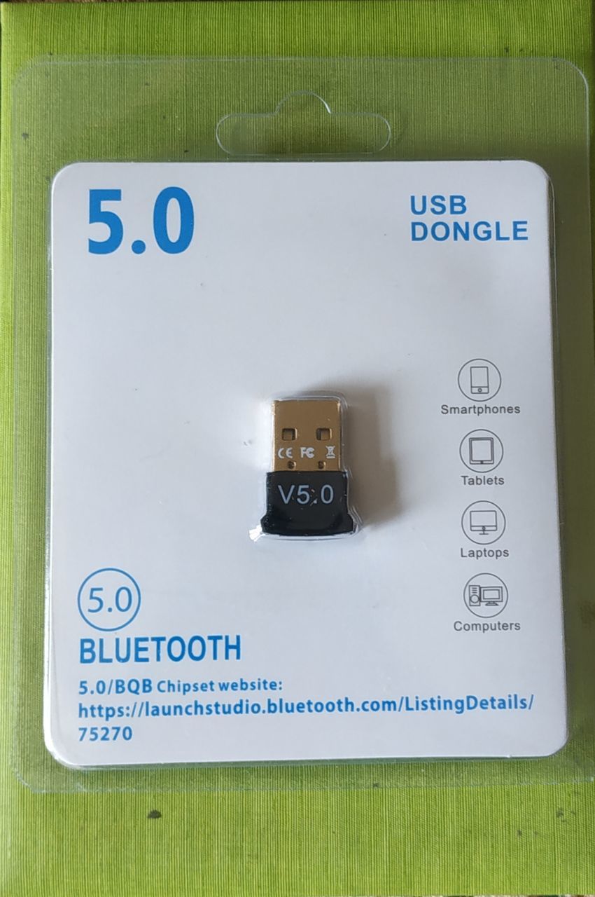 bluetooth USB receiver 5.0 для компьютера foto 1