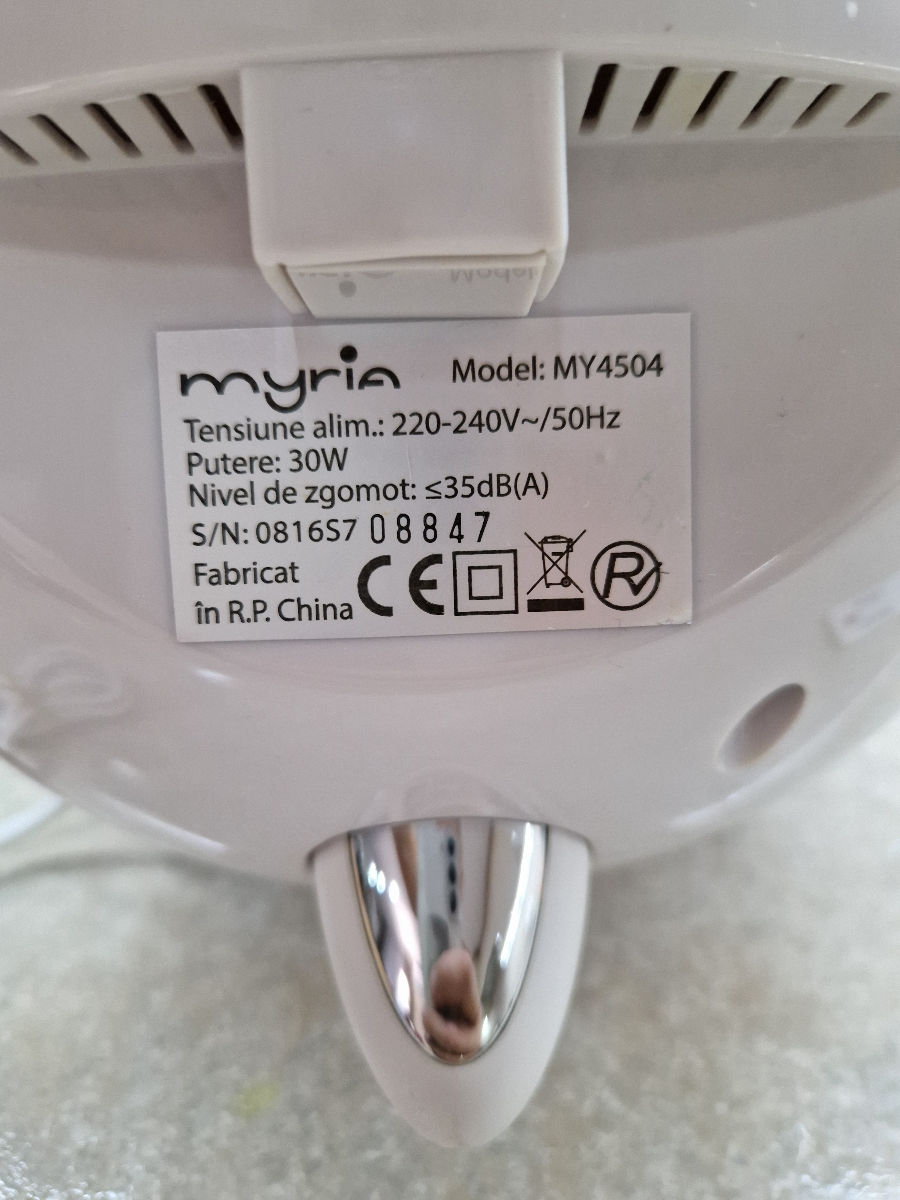 Umidificator cu aer rece Myria MY4504, 300 ml, 30W, albastru foto 2