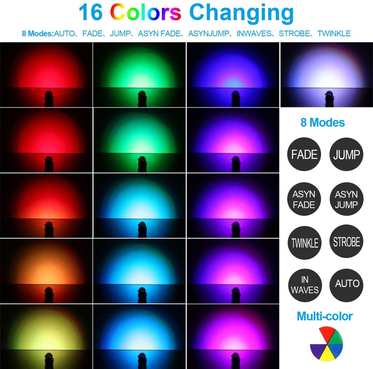 Lumini LED RGB de gradina 20m 18W  din Aluminiu foto 5