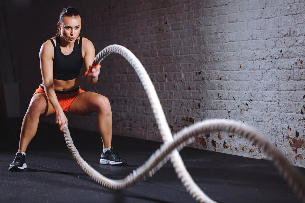 Канат для ударов в пол. Coarda crossfit. Funia Canat. Crossfit battle rope foto 1