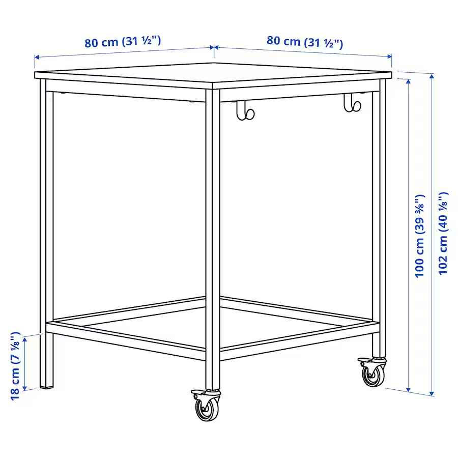 Masă de conferință IKEA 80x80 foto 4