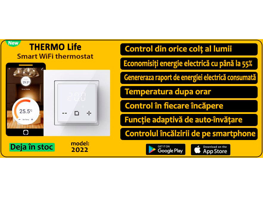 Termostate (+ WiFi + Promoție) și termostate. Sortiment larg + Electronice și Programabile. foto 4